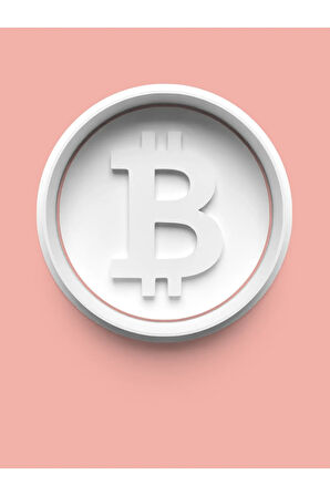 Bitcoin Para Birimi Figürü Kurabiye Kalıbı Ve Şeker Hamuru Kalıbı