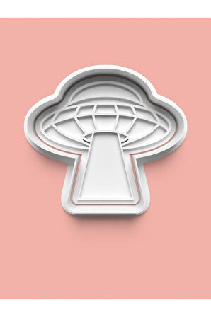 Uzay Gemisi Ufo Kurabiye Kalıbı Ve Şeker Hamuru Kalıbı 0435-1