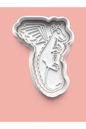 Ejderha Kurabiye Kalıbı Ve Şeker Hamuru Kalıbı