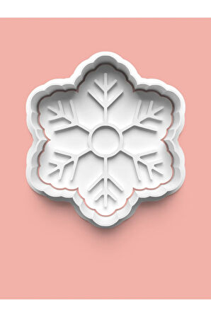 Kar Taneleri Kurabiye Kalıbı Ve Şeker Hamuru Kalıbı 4'lü set