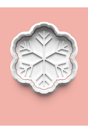 Kar Taneleri Kurabiye Kalıbı Ve Şeker Hamuru Kalıbı 4'lü set