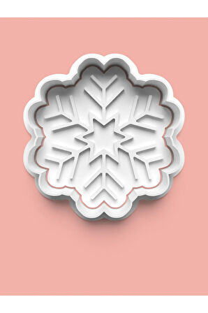 Kar Taneleri Kurabiye Kalıbı Ve Şeker Hamuru Kalıbı 4'lü set