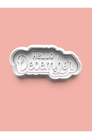 December Kurabiye Kalıbı Ve Şeker Hamuru Kalıbı 0538-12