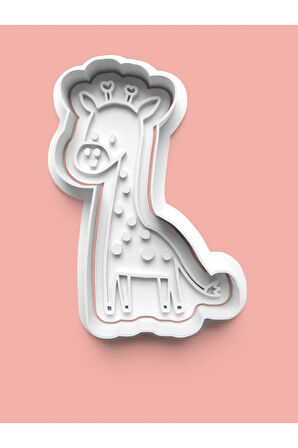 Zurafa Figürü Kurabiye Kalıbı Ve Şeker Hamuru Kalıbı