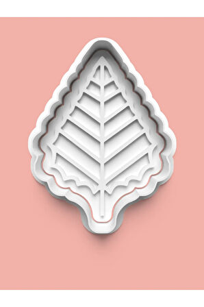 Yaprak Figürü Kurabiye Kalıbı Ve Şeker Hamuru Kalıbı