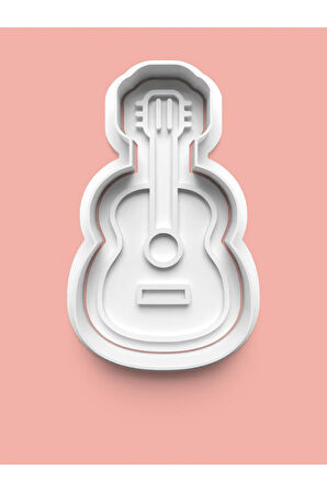 Gitar Figürü Kurabiye Kalıbı Ve Şeker Hamuru Kalıbı