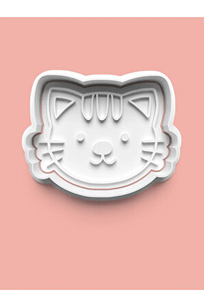 Kedi Suratı Kurabiye Kalıbı Ve Şeker Hamuru Kalıbı