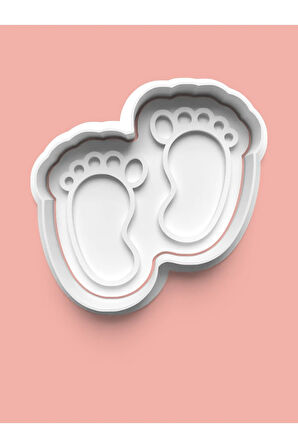 Yenidoğan Bebek Kurabiye Kalıbı Ve Şeker Hamuru Kalıbı 4'lü set