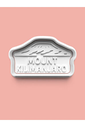 Kilimanjaro Dağ Figürü Kurabiye Kalıbı Ve Şeker Hamuru Kalıbı