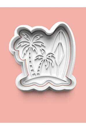 Hawaii Sahili Kurabiye Kalıbı Ve Şeker Hamuru Kalıbı