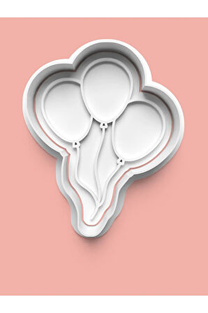 Uçan Balonlar Kurabiye Kalıbı Ve Şeker Hamuru Kalıbı