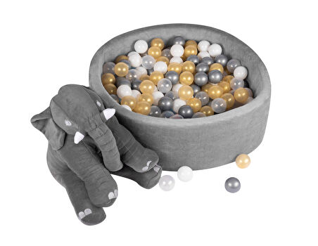Comfymax Oyun Alanı Ve Top Havuzu 200 Top Gold/Gri/Beyaz/Şeffaf