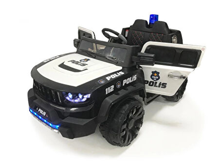 Uzaktan Kumandalı Akülü Polis Arabası  12 Volt IZNIK GT Deri Koltuk