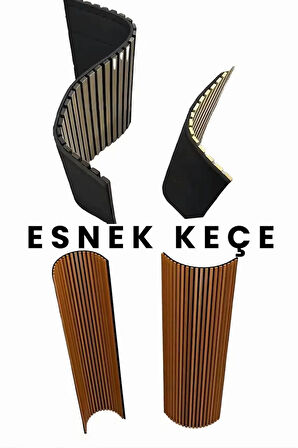 Mdf Ahşap Akustik Duvar Paneli 100 x 280 cm Safir Meşe