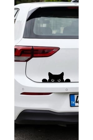 Koç stüdyo Bagajdan Bakan kedi Oto sticker