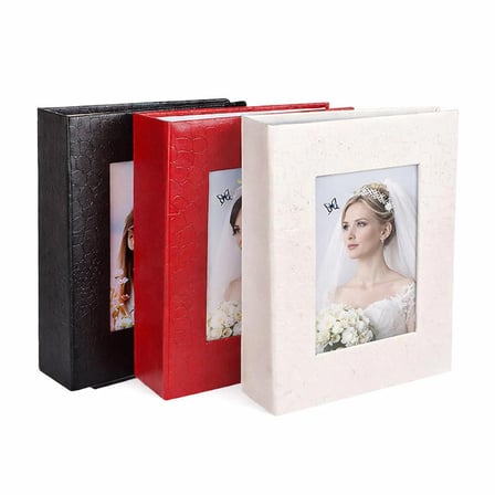 storebaskı 200’lük Pencereli Deri Fotoğraf Albümü – 10×15 cm