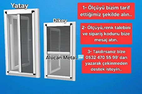 Sürgülü Katlanır Kapı Sinekliği