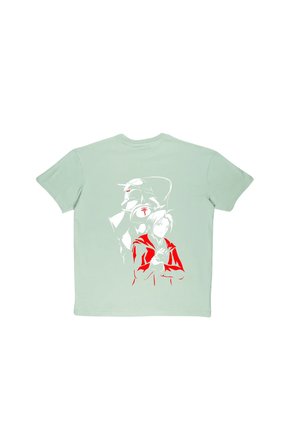 Lenithra Fullmetal Alchemist Brotherhood Elric Sırt Baskılı Unisex Oversize T-shirt Gri / L