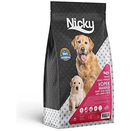 Nicky Adult Tahıllı Kuzu ve Pirinçli Yetişkin Köpek Maması 15 kg