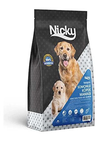 Nicky Adult Somonlu yetişkin Köpek Maması 