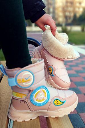 Termal Yünlü Çocuk Kar Botu