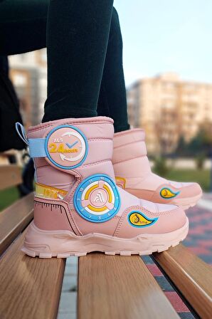 Termal Yünlü Çocuk Kar Botu