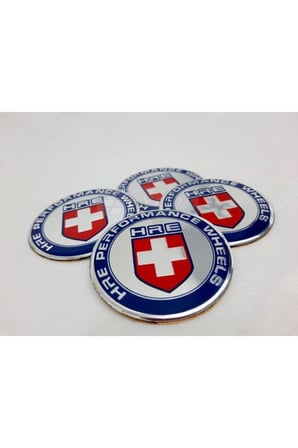 Jant Göbeği Arma Hre 60mm. 4'lü Set Alüminyum Renkli