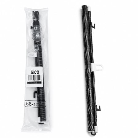58X125Cm Oto-Araç - Ev - Ofi̇s Cam Paneli̇ Güneşli̇k Pvc Perde Makarali Aç-Kapa Vantuzlu Montaj (504