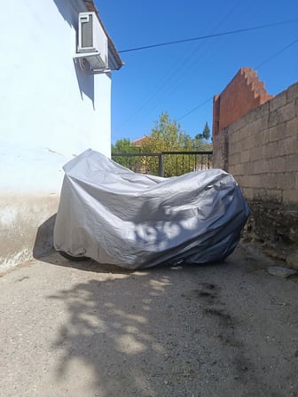 Motosiklet Brandası Gri Renk, Su itici, Premium kalite L Beden