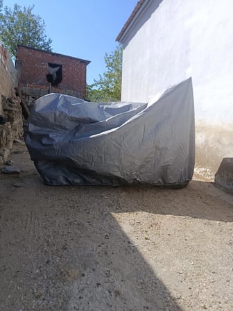 Motosiklet Brandası Gri Renk, Su itici, Premium kalite L Beden