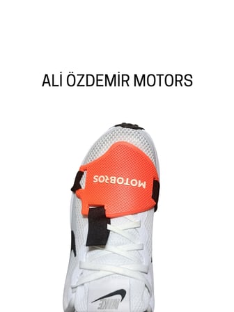 Motosiklet Ayakkabı Koruma Pedi Turuncu