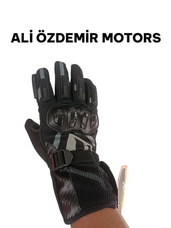 Ones Again Mg21 Kışlık Siyah Motosiklet Eldiveni CE 13594 Sertifikalı