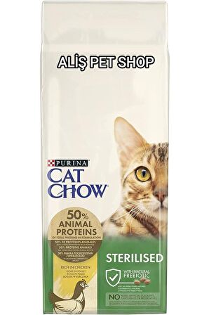 PURİNA Cat Chow Kısırlaştırılmış Tavuklu Kedi Maması 15 Kg