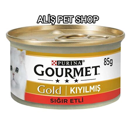 Purina Gourmet Gold Kıyılmış Sığır Etli Konserve Kedi Maması 85 g x 24 Adet