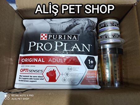 Pro Plan Somon ve Pirinçli Yetişkin Kedi Maması 1,5kg (2×85 Gr Yaş Mama Hediyeli)