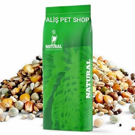 Natural Tüm Sezon Güvercin Yemi 20 Kg Yeşil Çuval