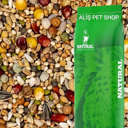 Natural Tüm Sezon Güvercin Yemi 20 Kg Yeşil Çuval