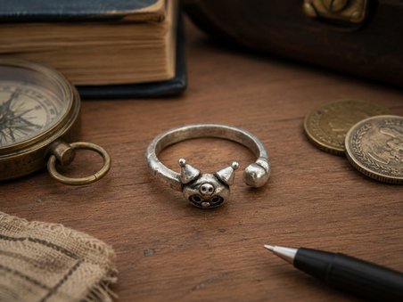 Sevimli Kedi Figürlü Ayarlanabilir Kadın Yüzüğü – Gümüş Renk Vintage Tasarım, Eğlenceli ve Özgün Hediye Takısı