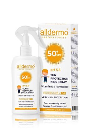 Alldermo SPF 50+ Faktör Çocuk Güneş Koruyucu Sprey 200 ml