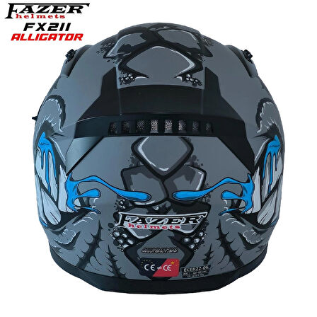 Forza Alligator Full Face ( Kapalı ) Güneş Vizörlü ( Gözlüklü ) Motorsiklet Kaskı