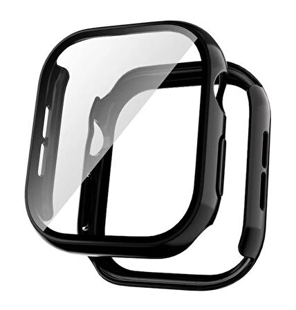 Apple Watch Series 10 Uyumlu 42/46 mm Ekran Koruyucu Kılıf Siyah