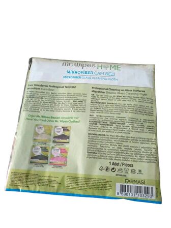 Farmasi Mr. Wipes Mikrofiber Tekli Cam Bezi 40X40 cm