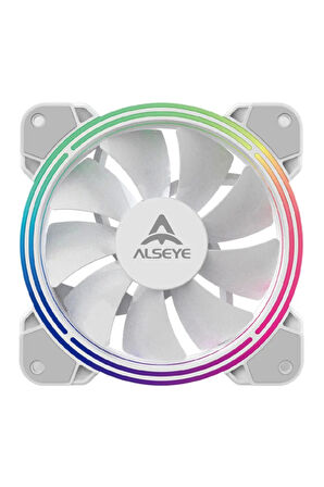 Alseye H4.0 120MM Tekli Rgb Kasa Fanı BEYAZ RENK