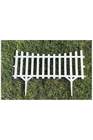 10 adet Mini Bahçe Çiti Dekoratif Esnek Plastik Çit Peyzaj Koruma Panel Çit 58-36 Cm 1 Adet