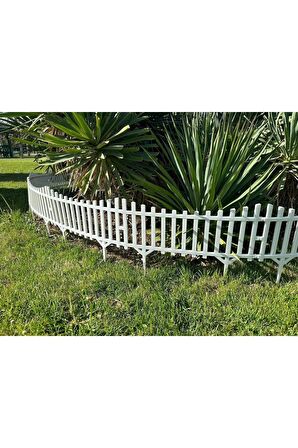 Yeni Tasarım Mini Bahçe Çiti Dekoratif Esnek Plastik Çit Peyzaj Koruma Panel Çit 58-36 Cm 1 Adet