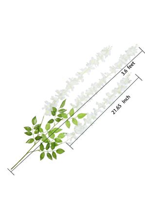 Yapay Sarkan Akasya Çiçeği 100 Cm Beyaz 12 Li Paket