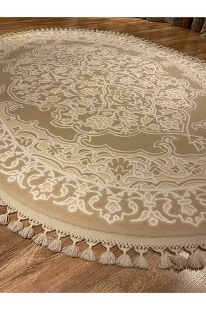 ASPERO 4134A 160X230 KREM OVAL HALI