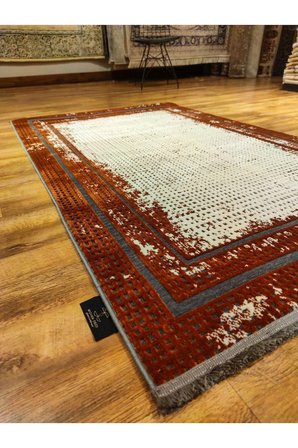 Maxwell MK02D Bordo-Gri Halı