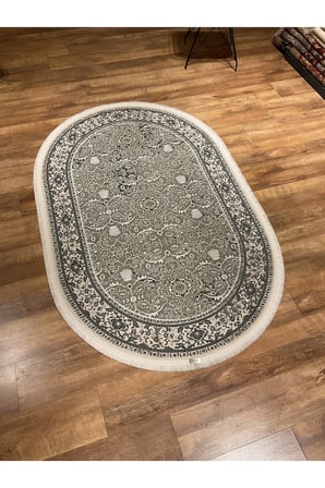 Girit GR00A Gri Oval Halı