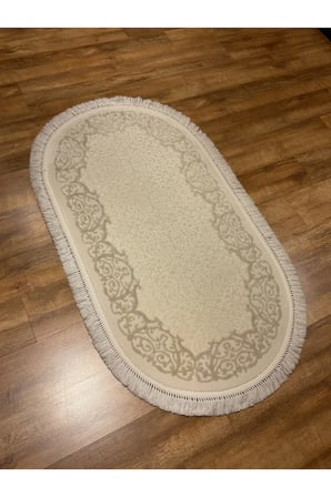 Daphne 11016A Krem-Bej Oval Halı